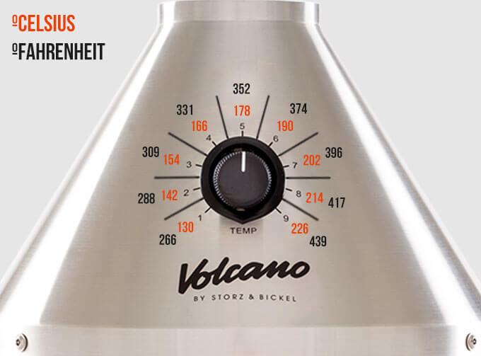 Volcano classic temperature control