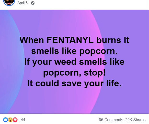 Fentanyl Laced Marijuana Second Post
