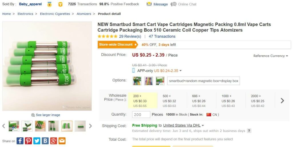fake organic smart cart cartridges for sale