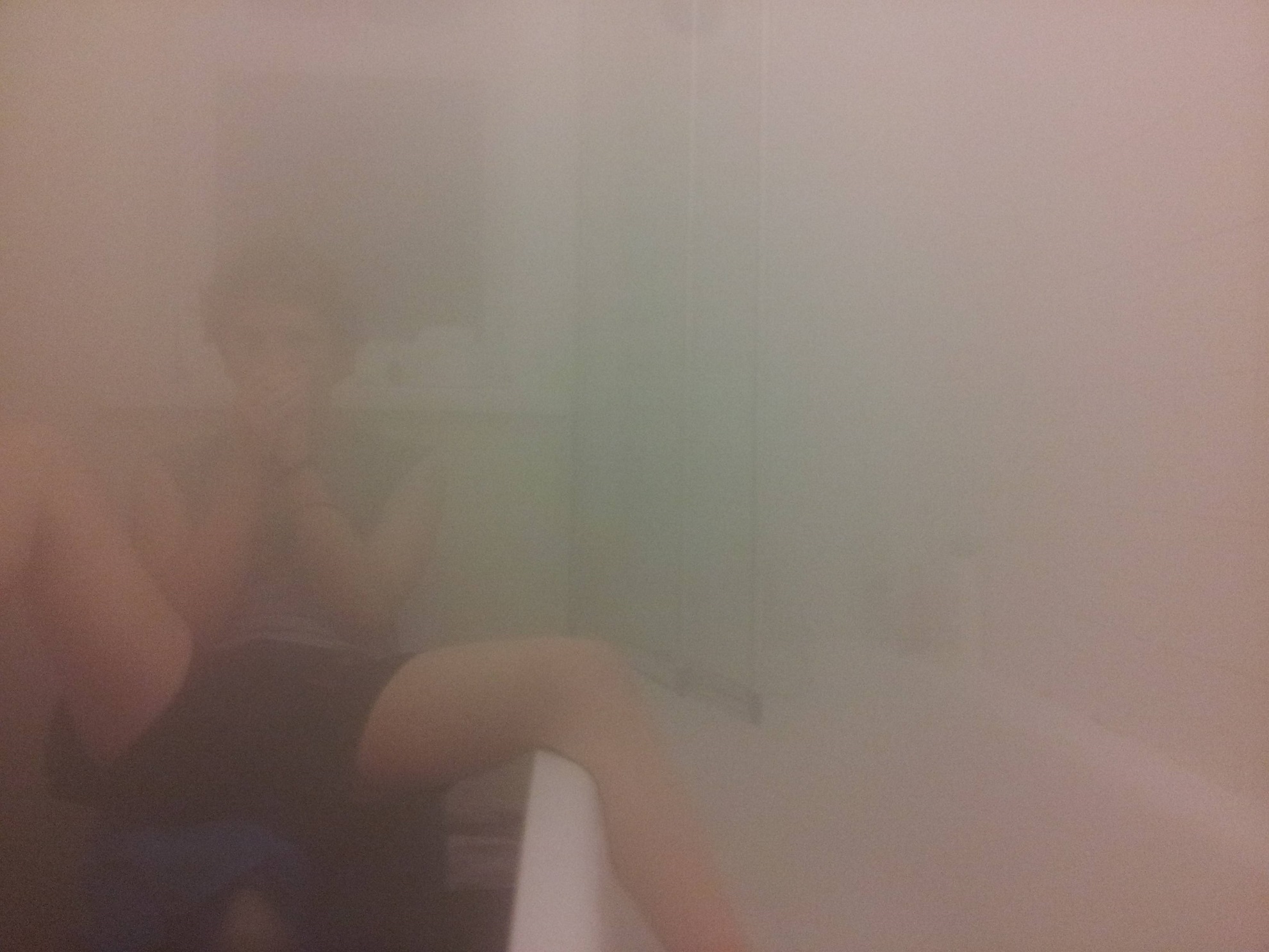 Hot boxing a shower